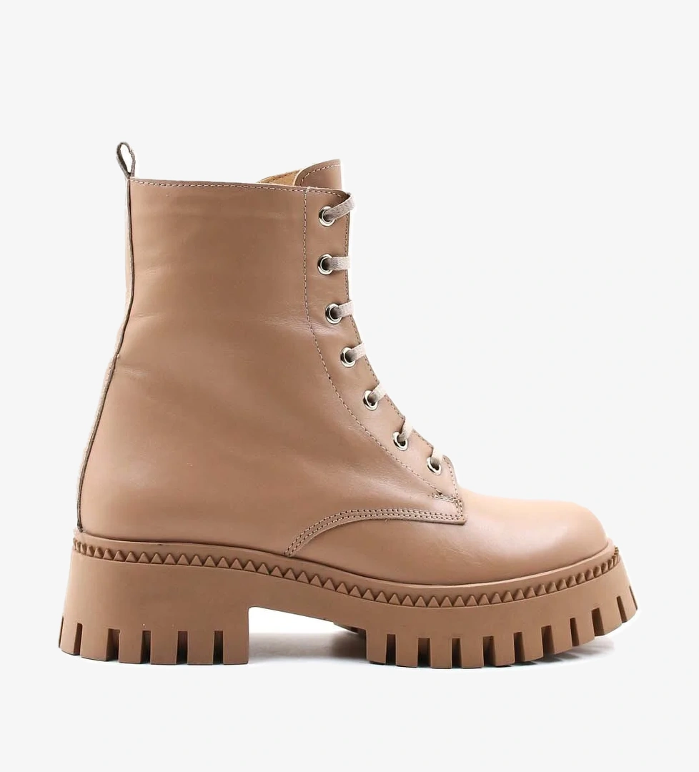 Fast Step Hakiki Deri Kürklü Kadın Kalın Taban Bot 010KZA8370 model görseli