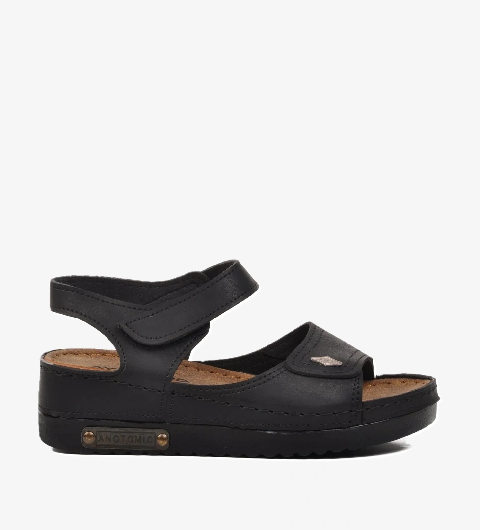 07-109RR Siyah Kadın Sandalet