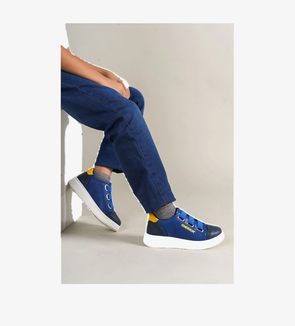 Chekich 1007 Montana Çocuk Ayakkabı Lacivert-Mavi-Sarı model görseli