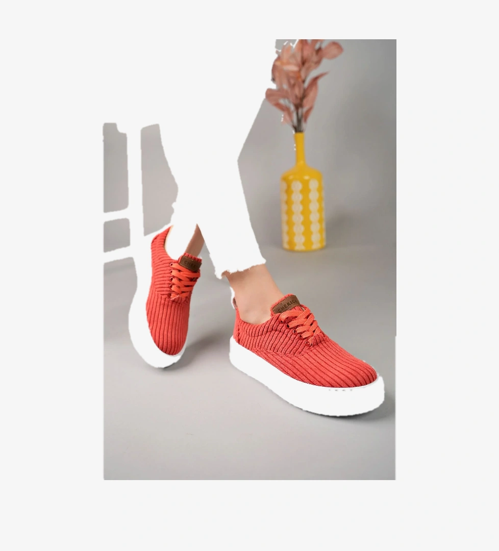 Chekich CH173 KBT Velluto Kadın Ayakkabı KIRMIZI model görseli