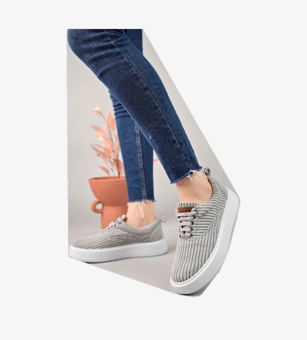 Chekich CH173 KBT Velluto Kadın Ayakkabı GRI model görseli