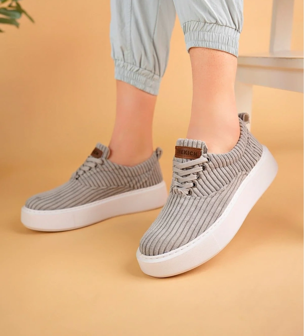 Chekich CH173 KBT Velluto Kadın Ayakkabı ANTRASIT model görseli