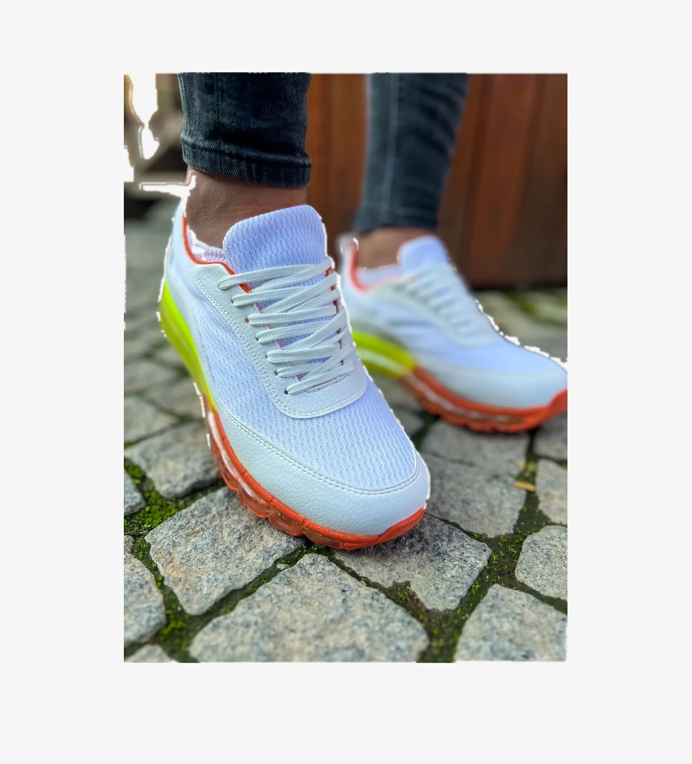 Chekich CH181 RRT İpekyol Erkek Ayakkabı BEYAZ - TURUNCU model görseli