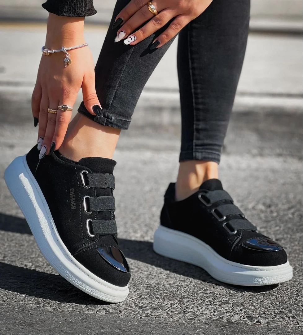 Chekich CH251 SBT Mirror Suede Kadın Ayakkabı SIYAH model görseli