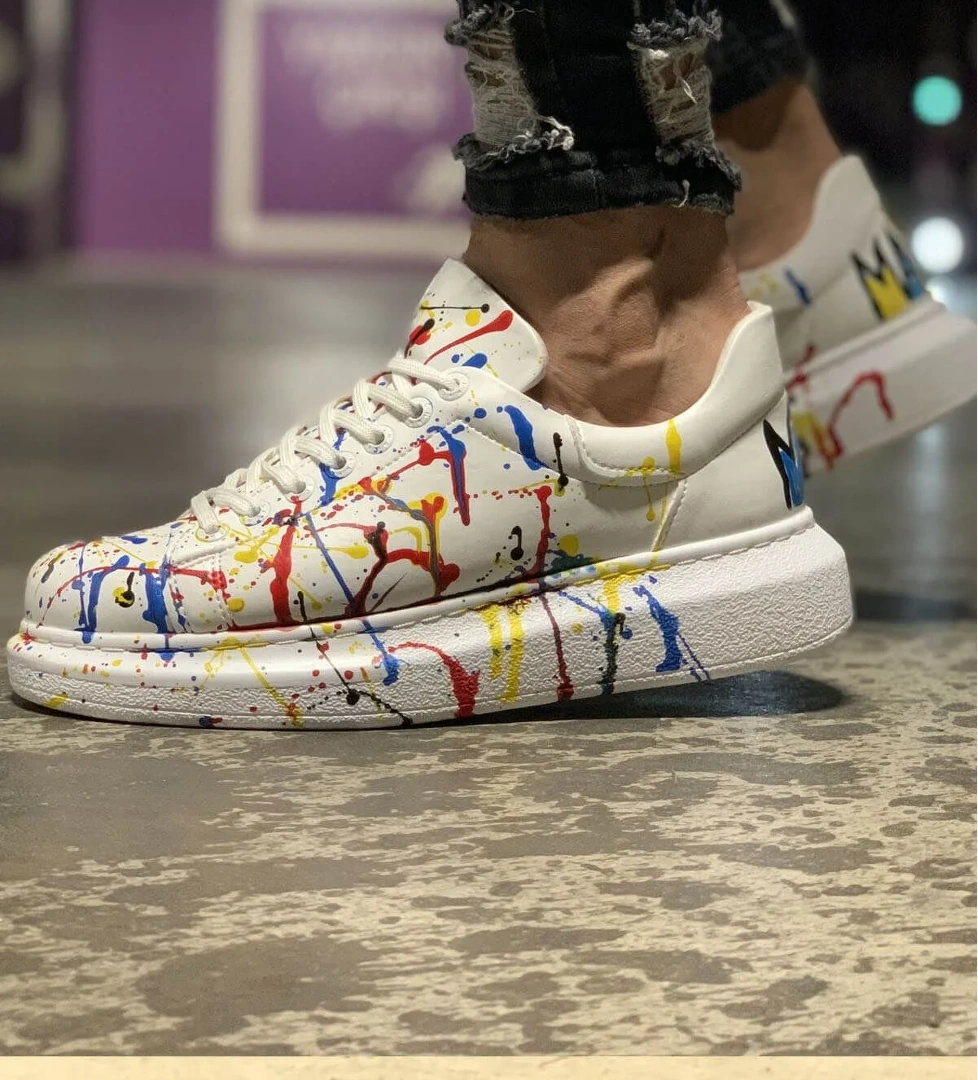 Chekich CH254 CBT Pittura Erkek Ayakkabı 414 SARI / KIRMIZI PÜSKÜRTME model görseli