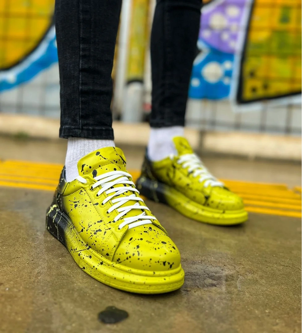 CH254 CBT Pittura Erkek Ayakkabı 546 YESIL SIYAH SPLUSH - Görsel 1