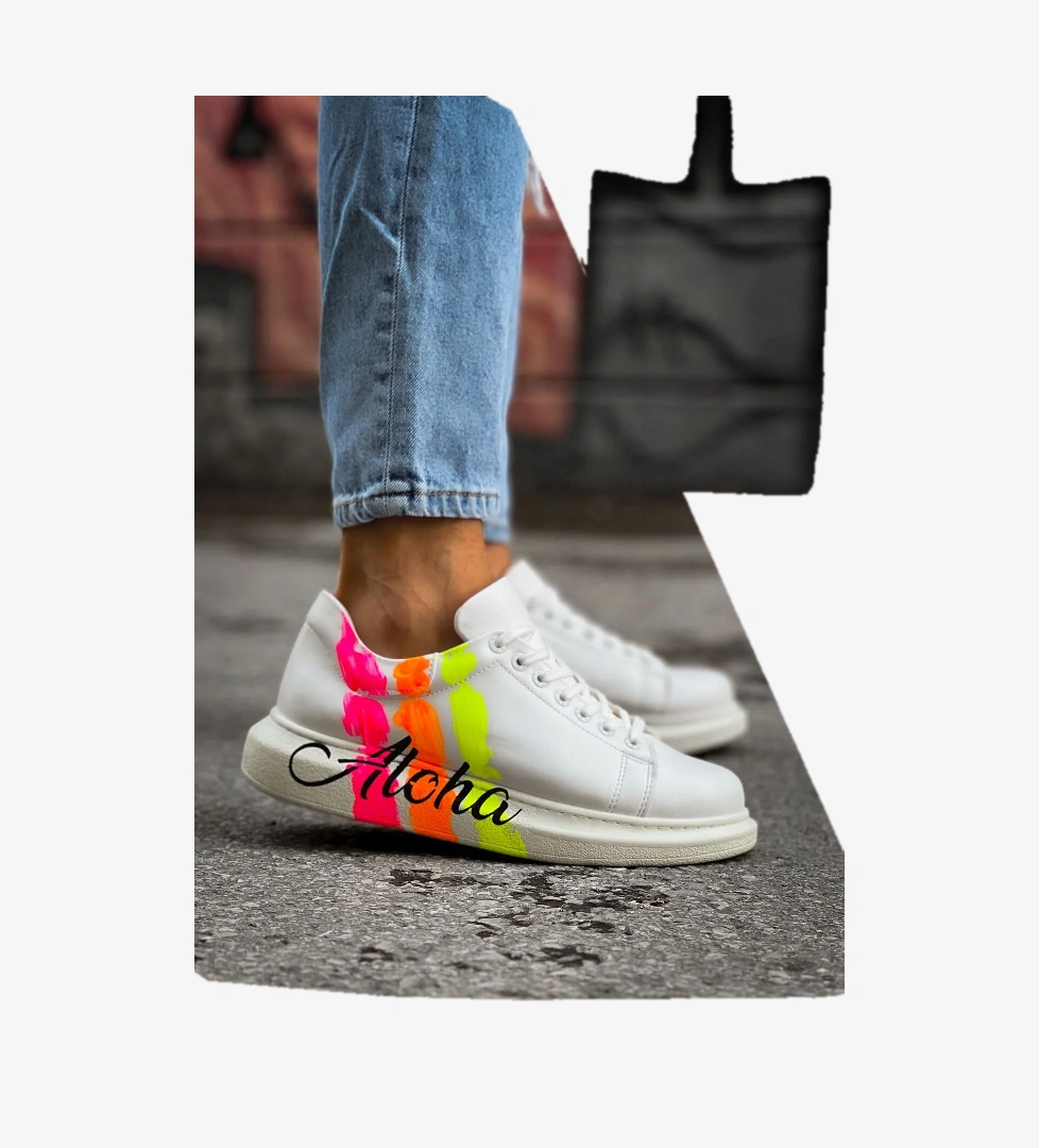 Chekich CH254 CBT Pittura Erkek Ayakkabı 501 ALOHA SARI PEMBE BEYAZ model görseli