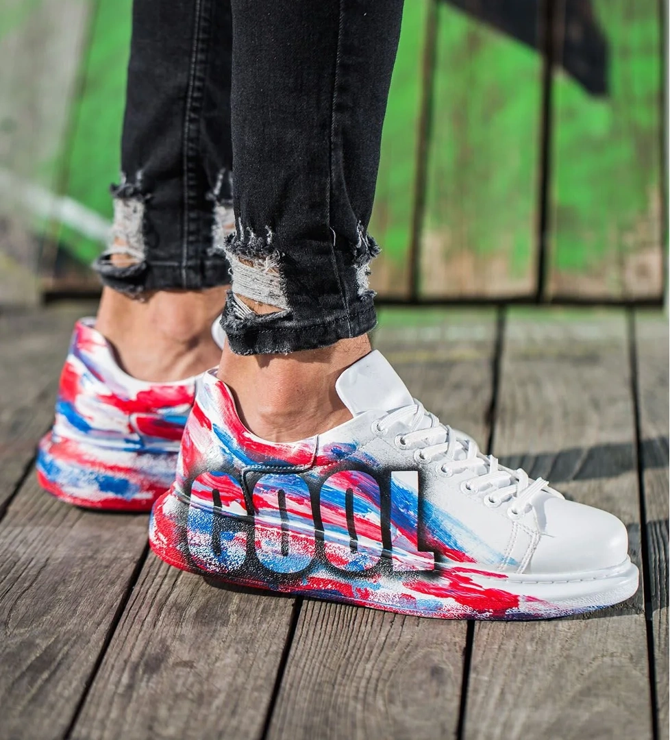 Chekich CH254 CBT Pittura Erkek Ayakkabı 425 BORDO MAVI COOL model görseli