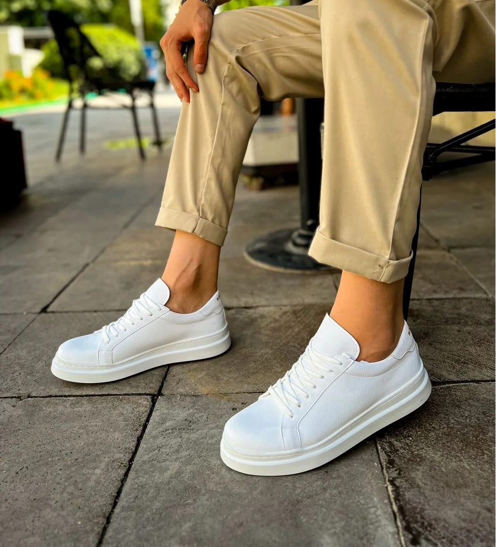 Chekich CH979 Santoni CRT Spor Erkek Ayakkabı BEYAZ model görseli