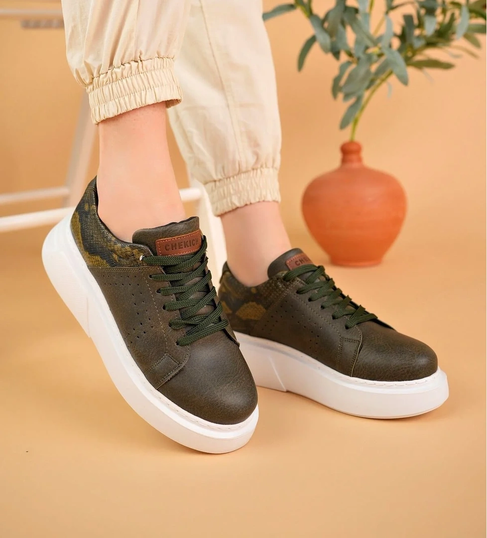 Chekich CH145 CBT Sauerbergg Kadın Ayakkabı HAKI model görseli