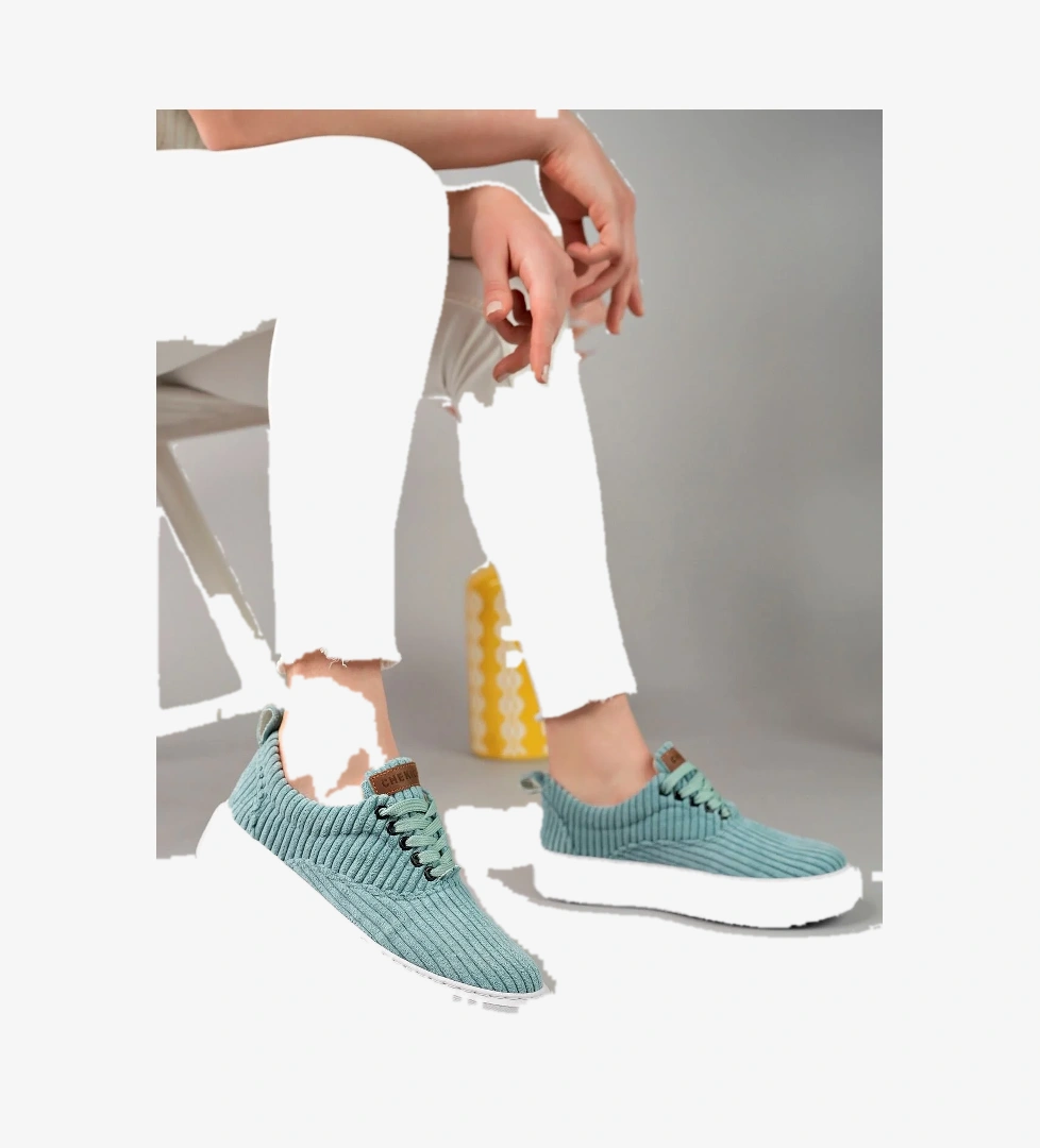 Chekich CH173 KBT Velluto Kadın Ayakkabı SU YESILI model görseli