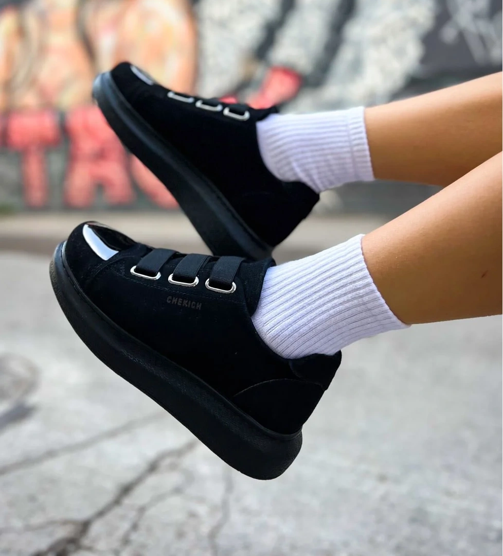 Chekich CH251 SST Mirror Suede Kadın Ayakkabı SIYAH model görseli