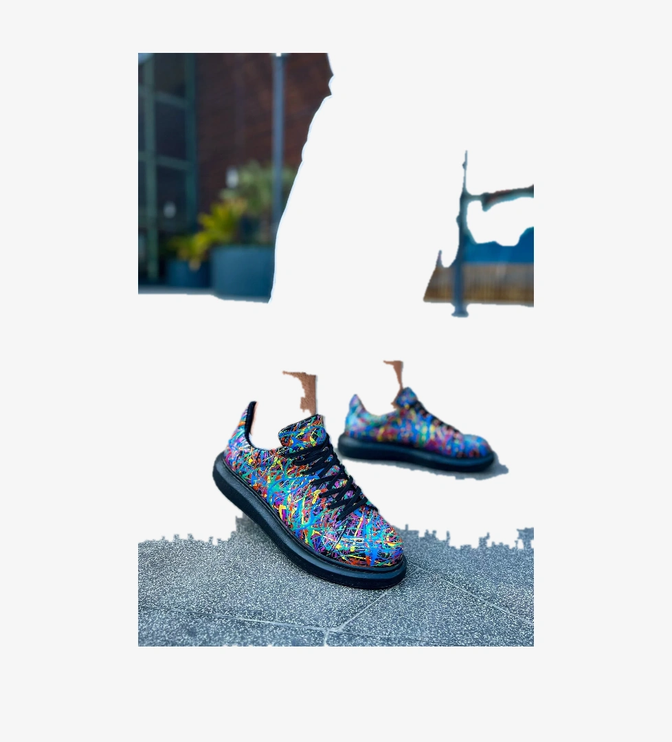 CH254 CST Pittura Erkek Ayakkabı 538 CRAZY SPLUSH SIYAH - Görsel 1