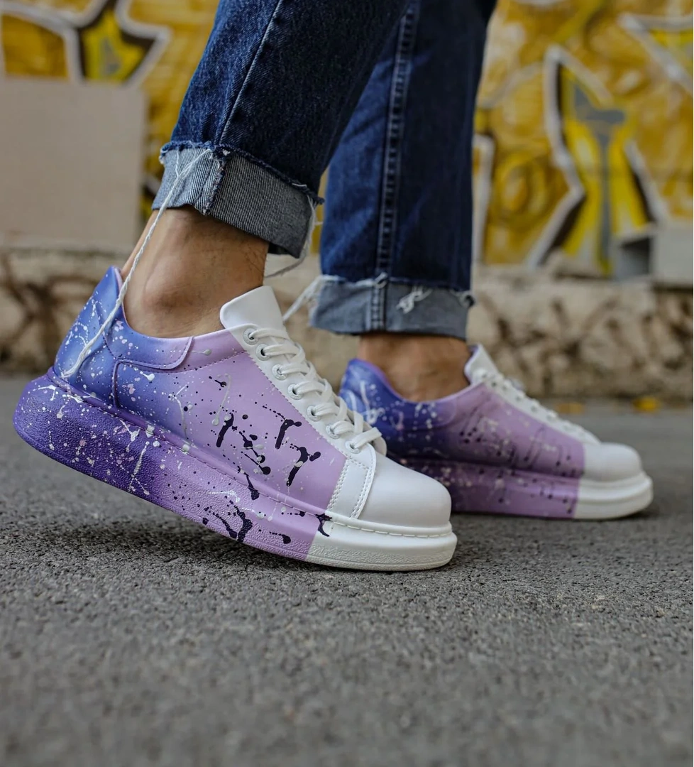 Chekich CH254 CBT Pittura Erkek Ayakkabı 447 BEYAZ / MOR model görseli