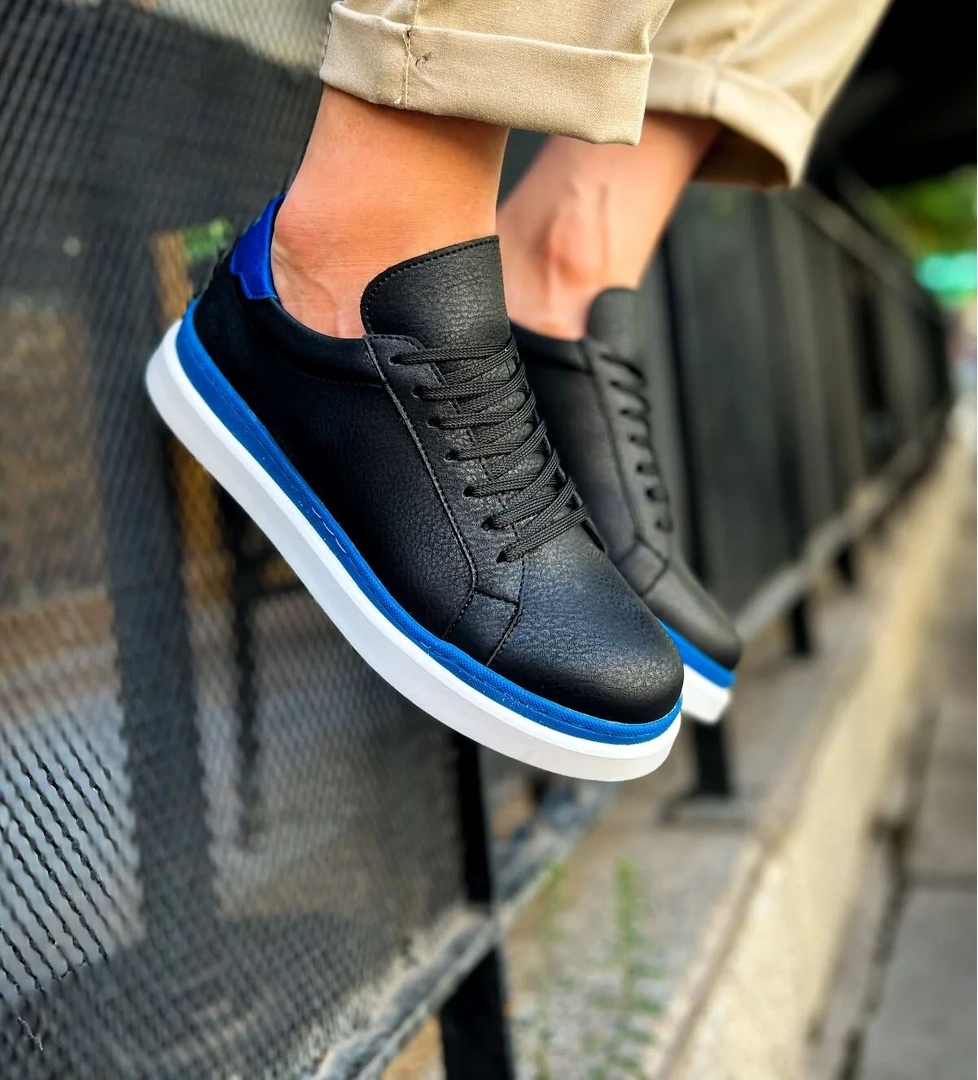 Chekich CH979 Santoni GBT Spor Erkek Ayakkabı SIYAH/MAVI model görseli