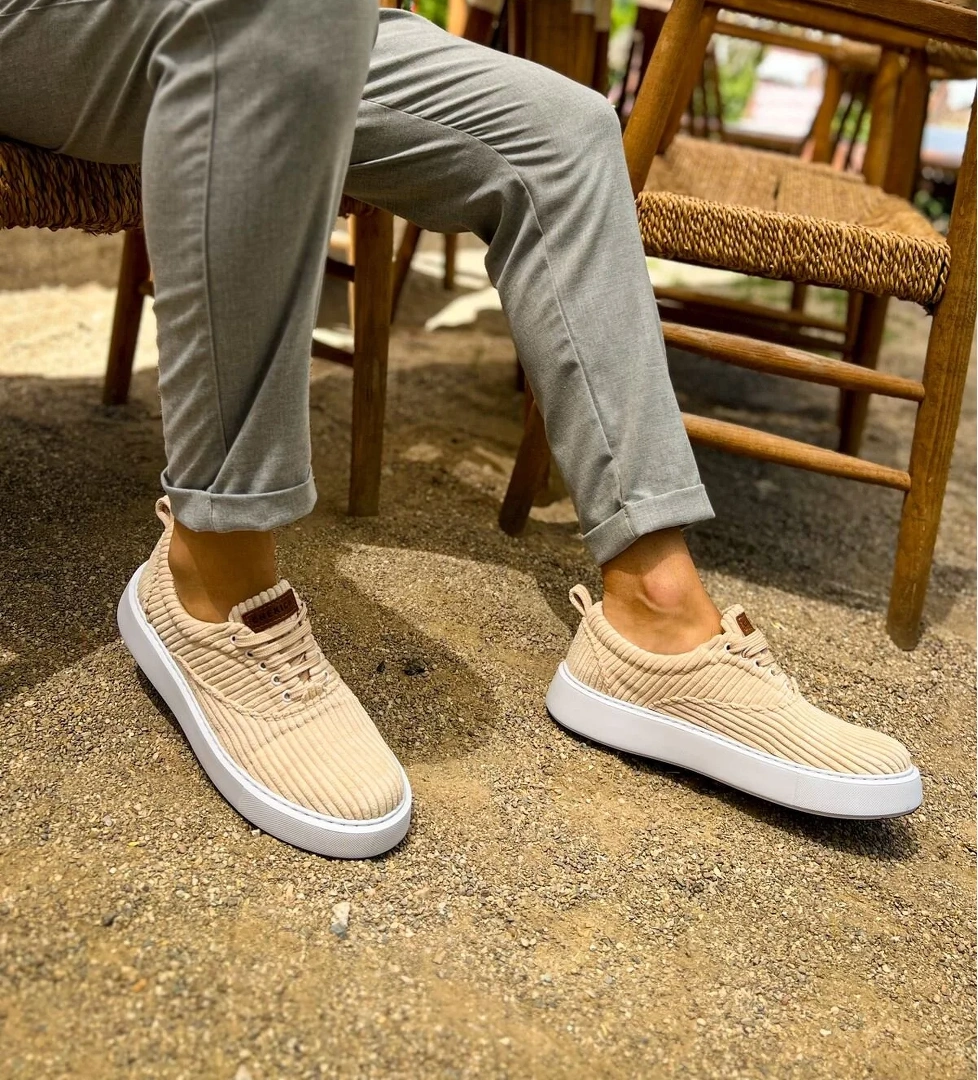 CH173 KBT Velluto Erkek Ayakkabı BEJ