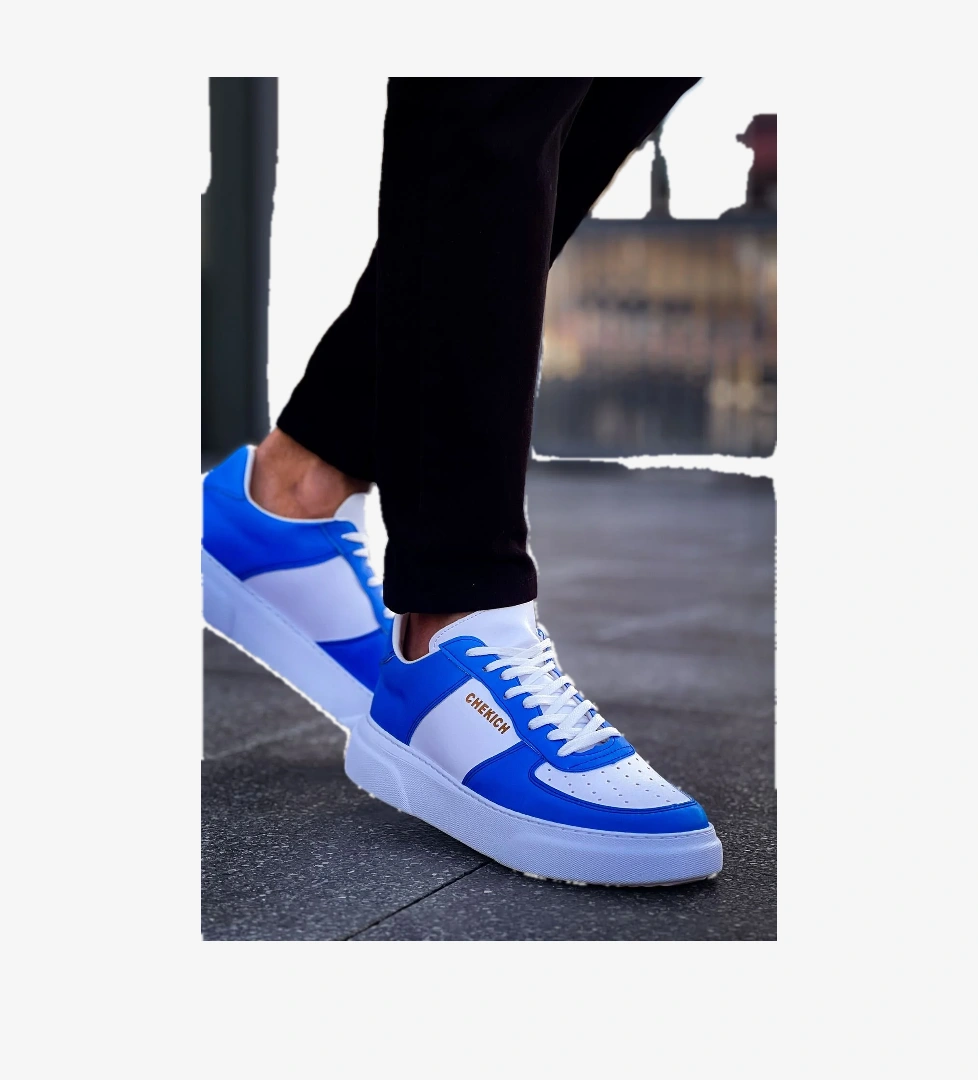 Chekich CH087 FBT Kenton Erkek Ayakkabı BEYAZ/MAVI model görseli