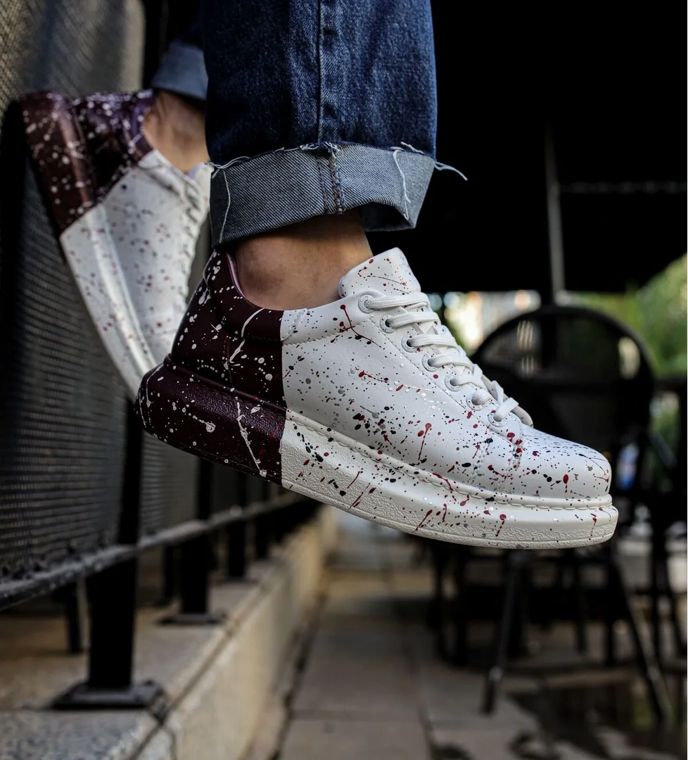 Chekich CH254 CBT Pittura Erkek Ayakkabı 517 KIRMIZI / SIYAH / KOYU MOR SPLUSH model görseli