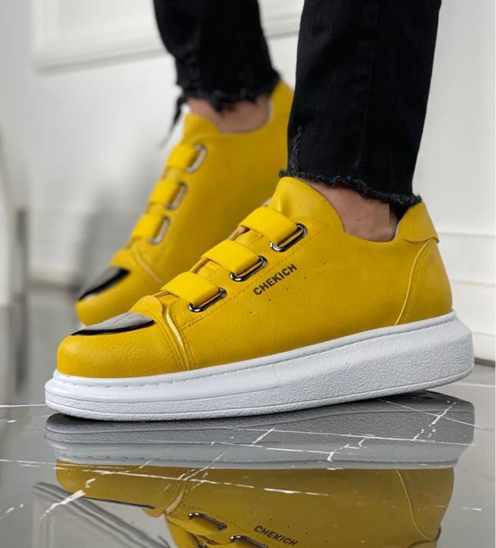 CH251 CBT Mirror Erkek Ayakkabı SARI - Görsel 1