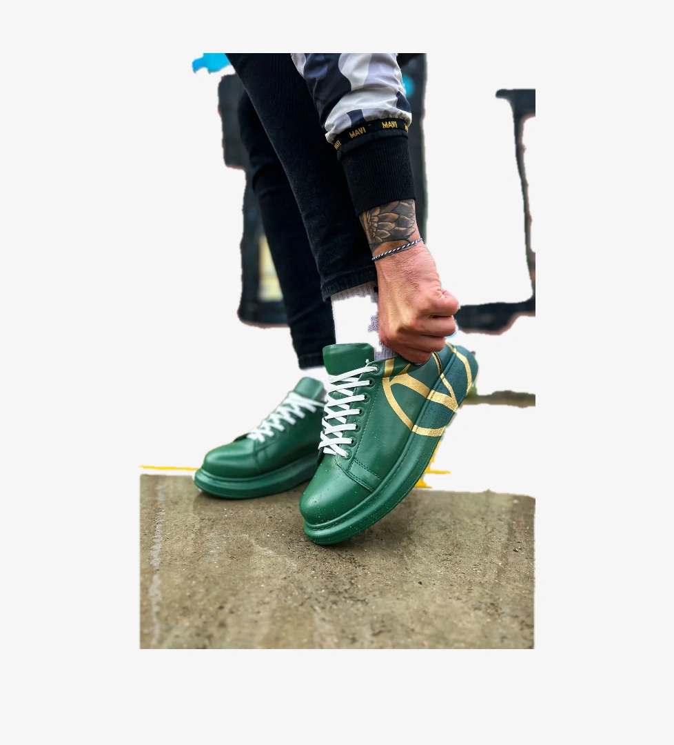 Chekich CH254 CBT Pittura Erkek Ayakkabı 491 YESIL / KOYU YESIL V model görseli