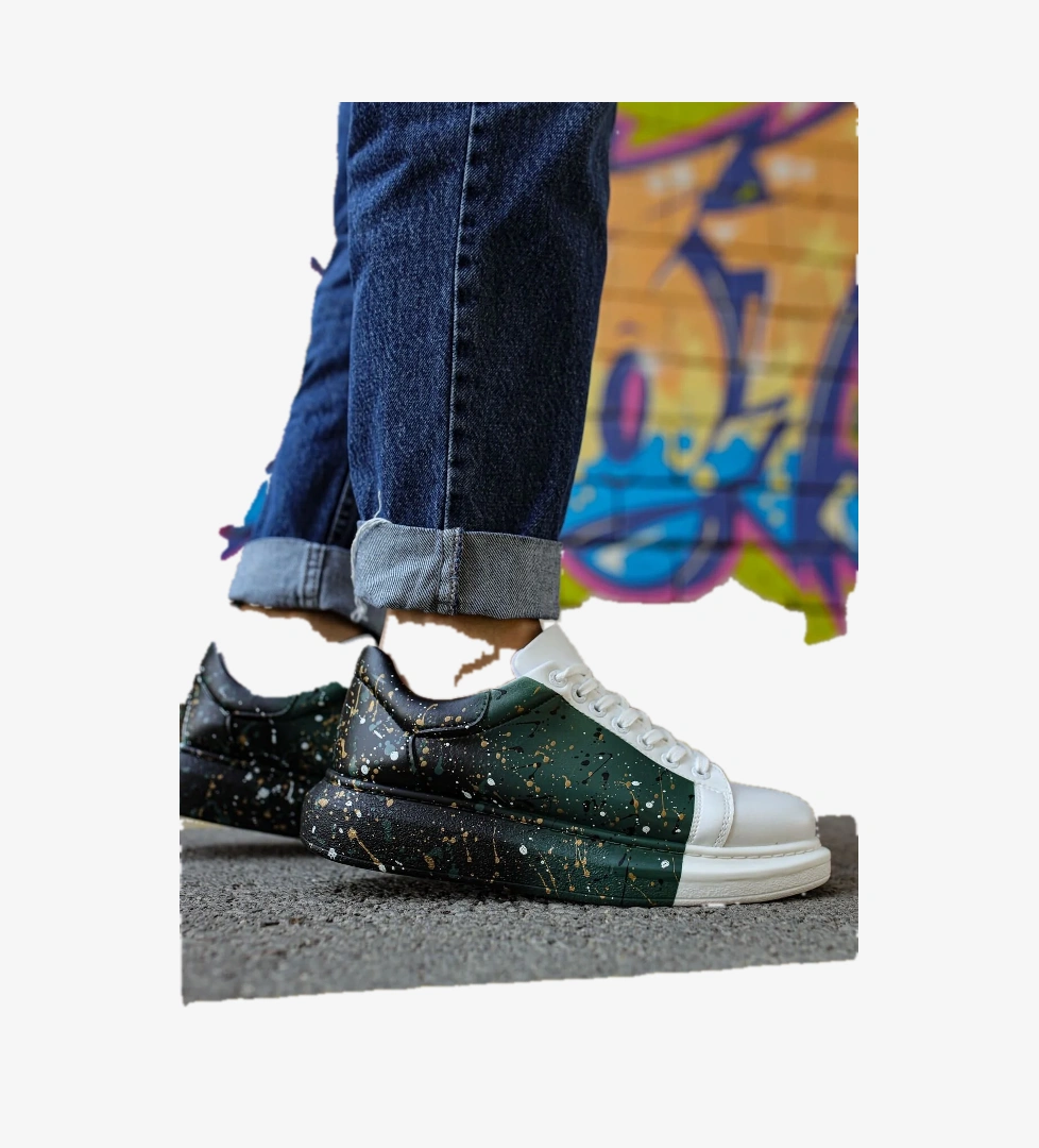 Chekich CH254 CBT Pittura Erkek Ayakkabı 437 BEYAZ / YESIL / SIYAH model görseli