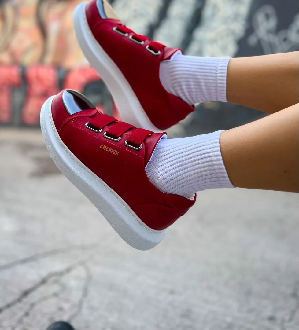 Chekich CH251 CBT Mirror Kadın Ayakkabı KIRMIZI model görseli