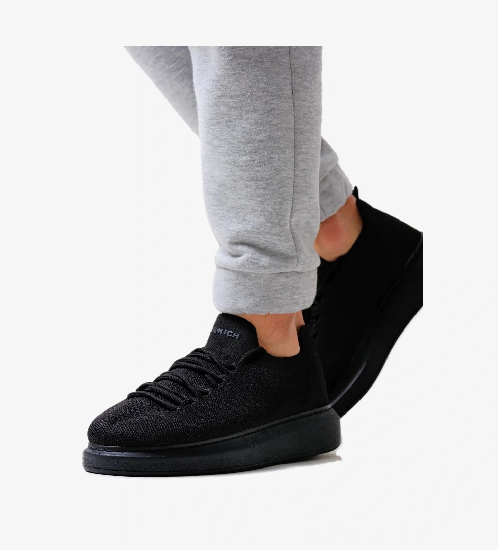 CH307 RT Tricot Erkek Ayakkabı SIYAH - Görsel 1