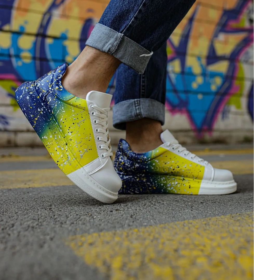 Chekich CH254 CBT Pittura Erkek Ayakkabı 408 P SARI / LACIVERT model görseli