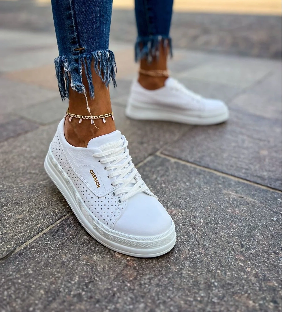 Chekich CH043 CBT Cowien Kadın Ayakkabi BEYAZ model görseli