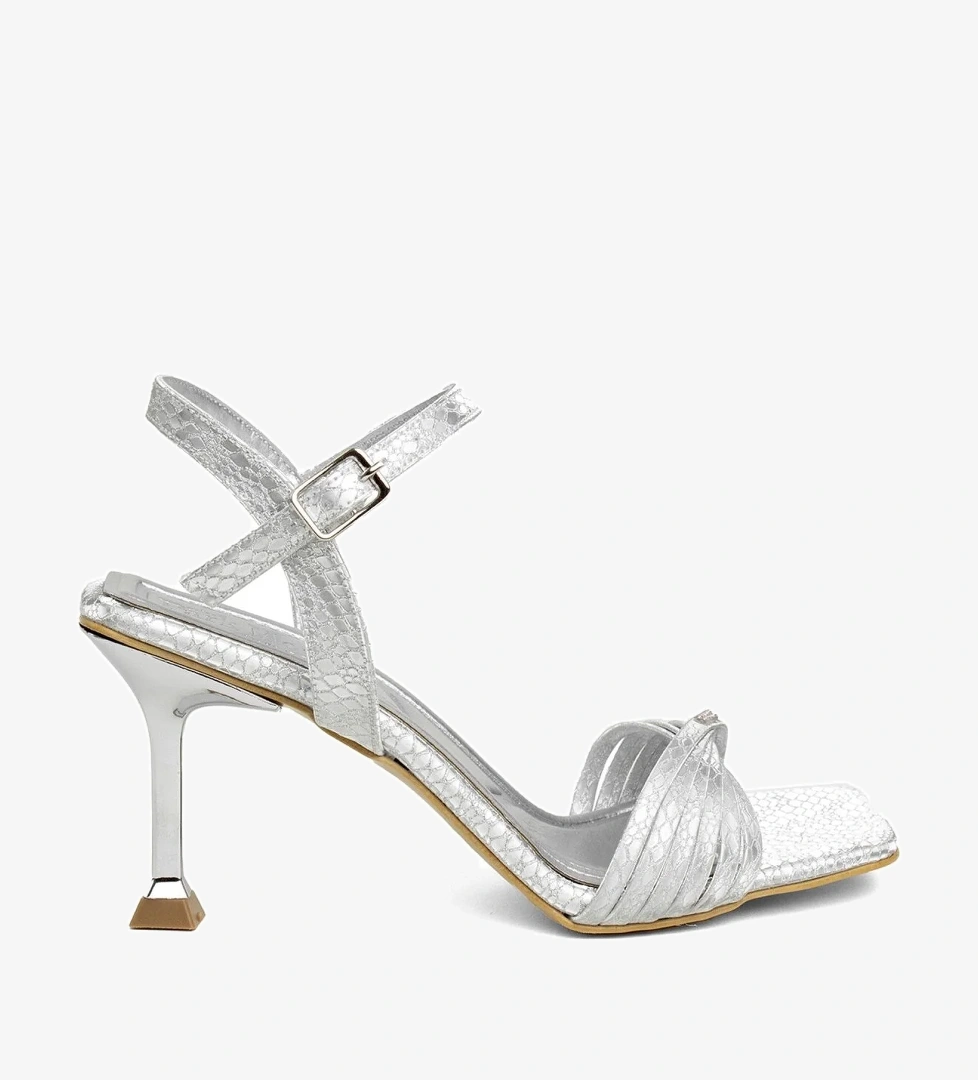 Miss Park Moda PM161 K200/2 Kadın Abiye Ayakkabı Gümüş model görseli