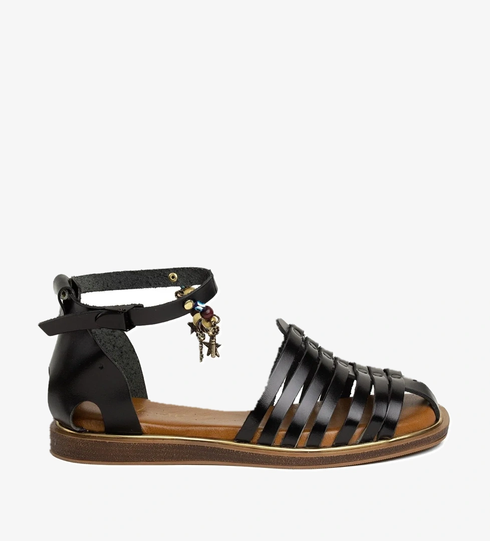 Ayakkabı Fuarı Beety BY112.301 Kadın Hakiki Deri Sandalet Siyah model görseli