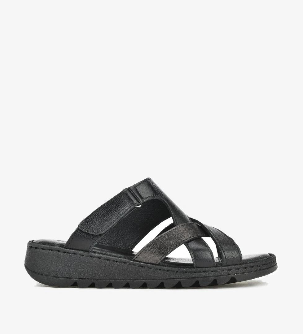 Kadın Hakiki Deri Terlik 1411008Z012 Siyah