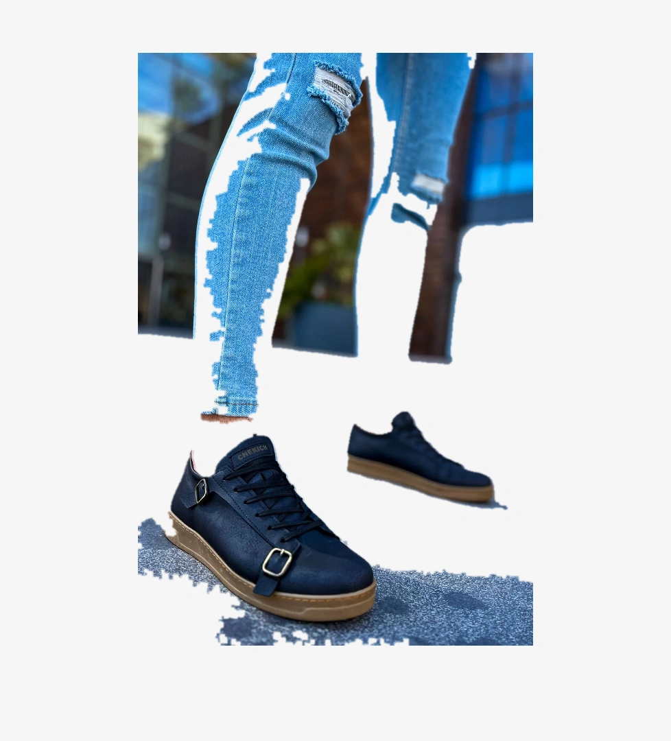 Chekich CH191 CKT Side Buckle Erkek Ayakkabı SIYAH model görseli