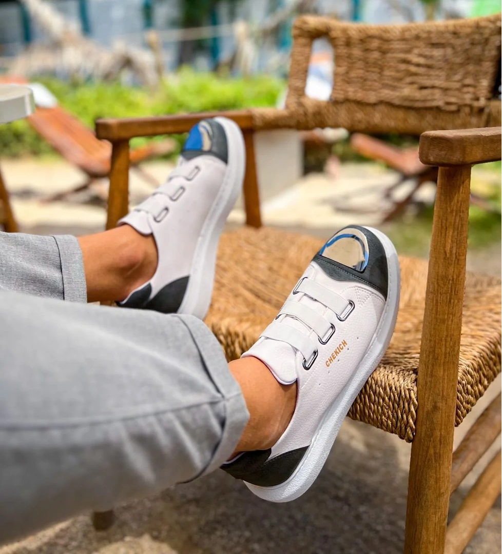 Chekich CH251 GBT Mirror Furry Erkek Ayakkabı BEYAZ/ANTRASIT model görseli