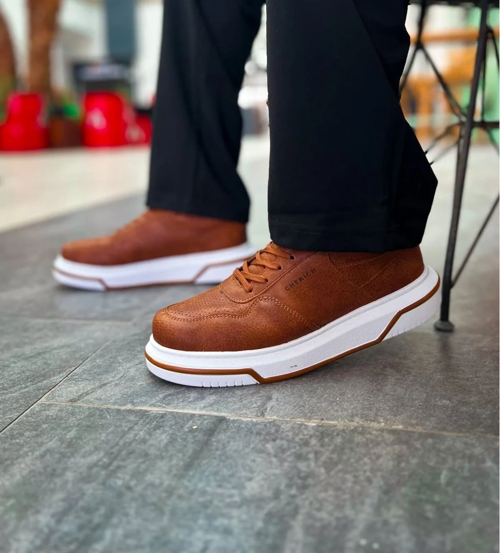 Chekich Ch075 Cbt Signature Erkek Ayakkabı Beyaz Taba / Sax Mavi model görseli