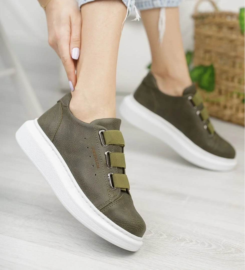 Chekich CH253 CBT Mirror Non Kadın Ayakkabı HAKI model görseli