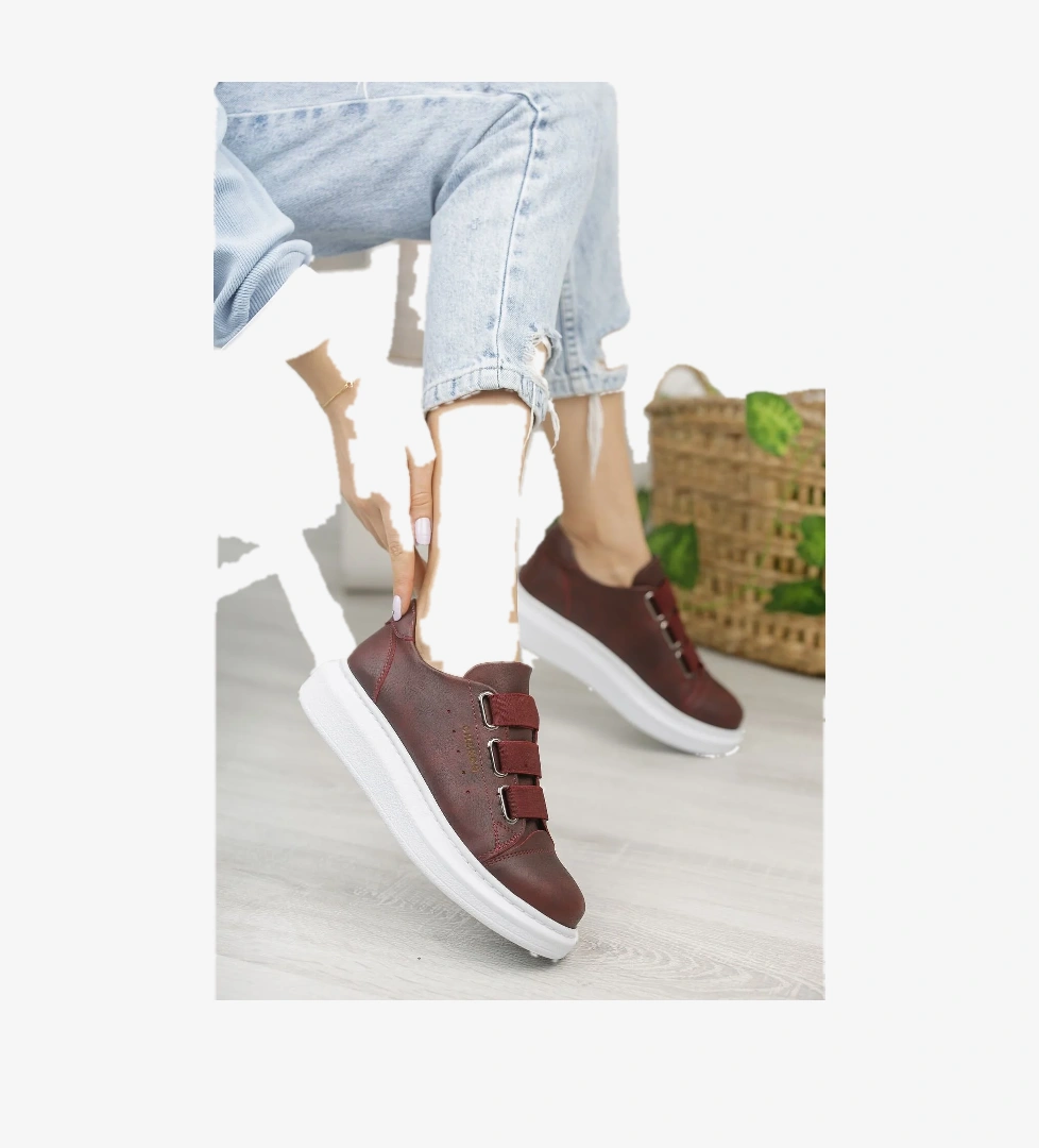 Chekich CH253 CBT Mirror Non Kadın Ayakkabı BORDO model görseli