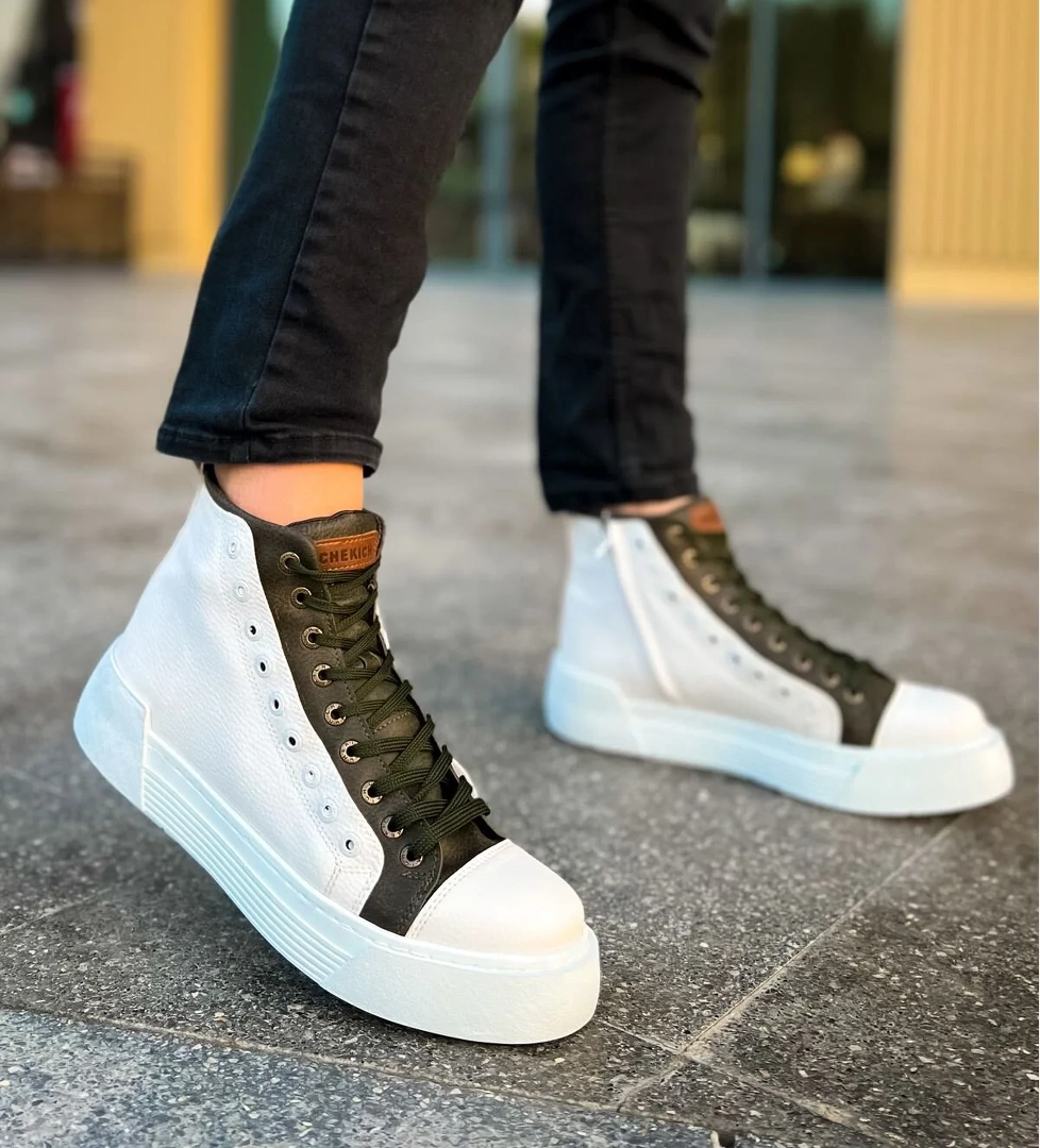 Chekich CH167 GBT Blazer Erkek Bot BEYAZ / HAKI model görseli