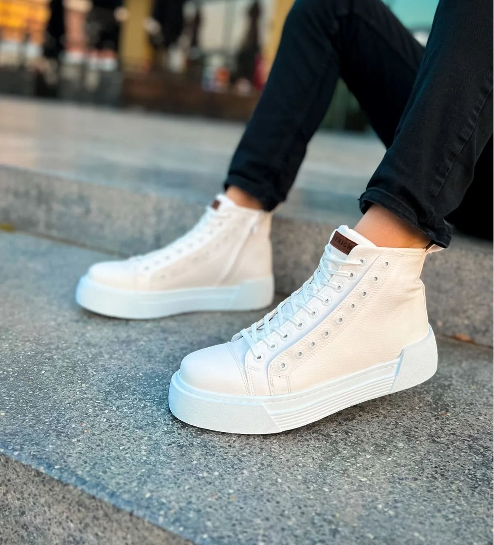 CH167 GBT Blazer Erkek Bot BEYAZ / BEYAZ - Görsel 1