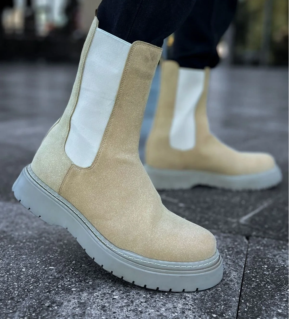 CH223 SRT Alaska Süet Erkek Bot KUM - Görsel 1