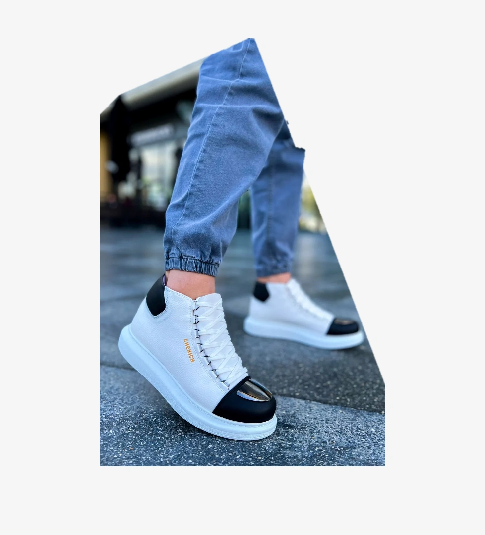 Chekich CH267 GBT Roma Mirror Erkek Bot BEYAZ/SIYAH model görseli