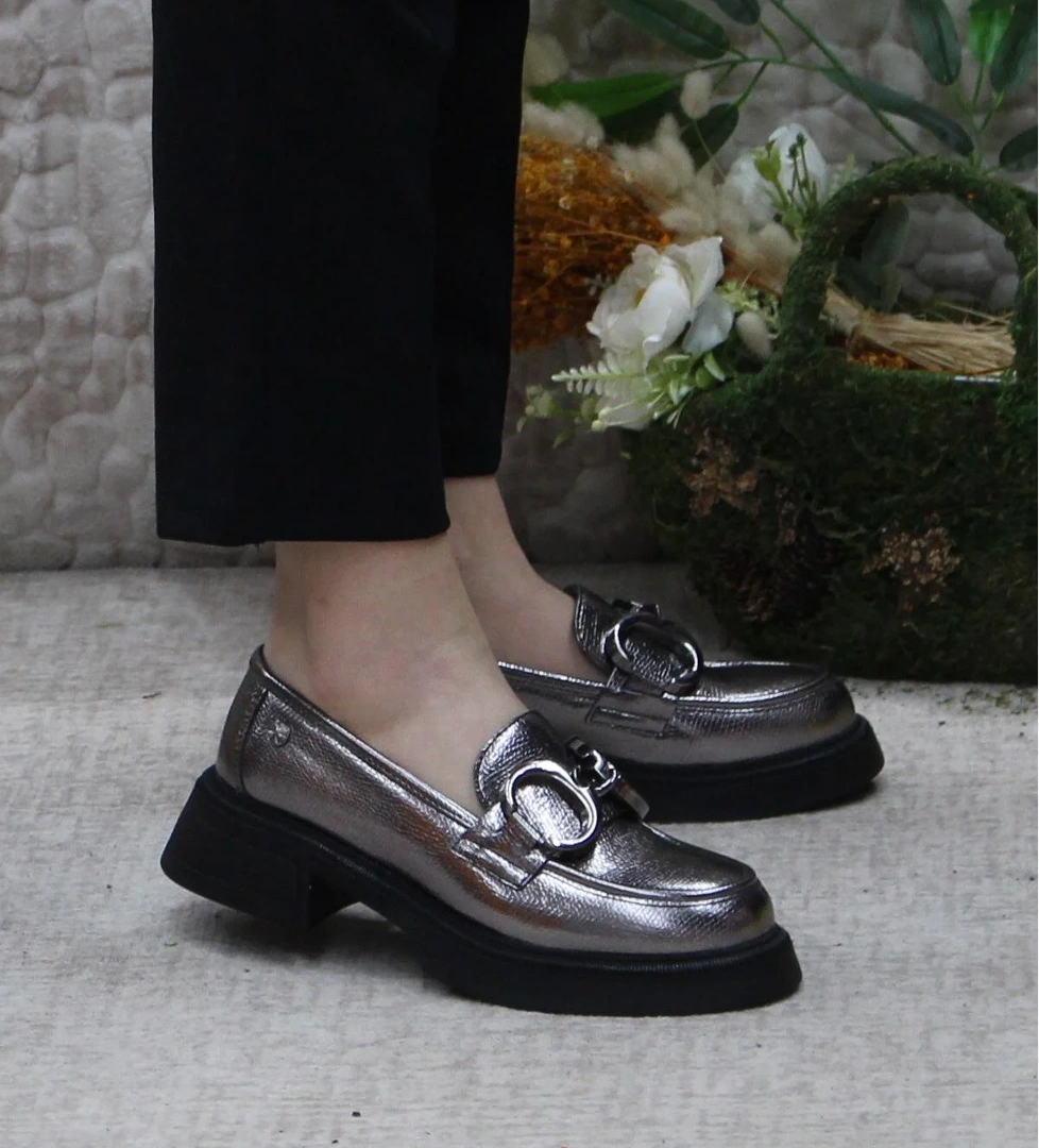 1007 Açma Toka Detaylı Rahat Loafer Kadın Ayakkabı - Görsel 1