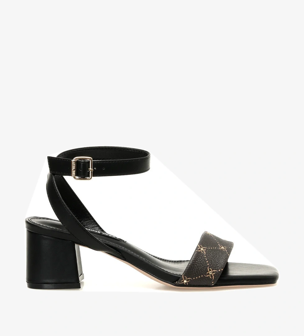 MANL 4FX Siyah Kadın Topuklu Sandalet - Görsel 1