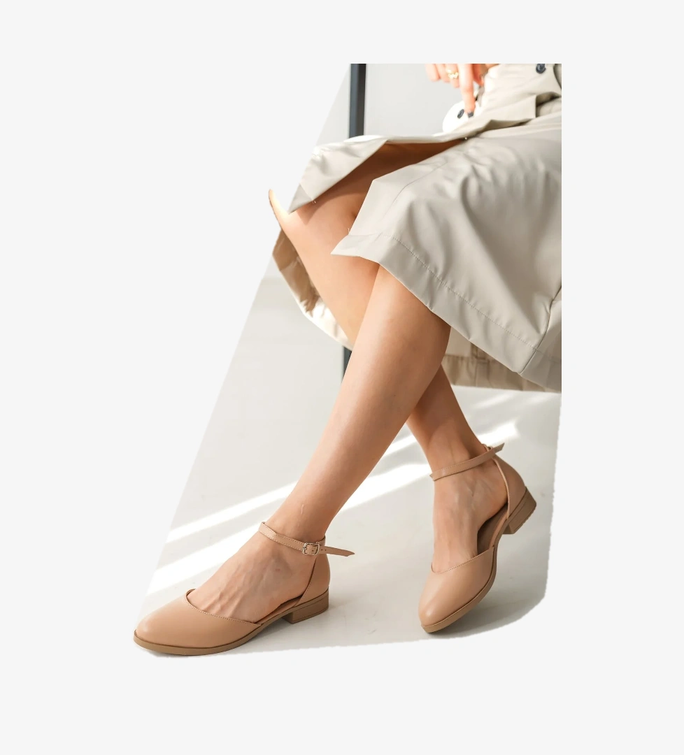 Tena Nude Bilekten Bantlı Günlük Kullanım Babet