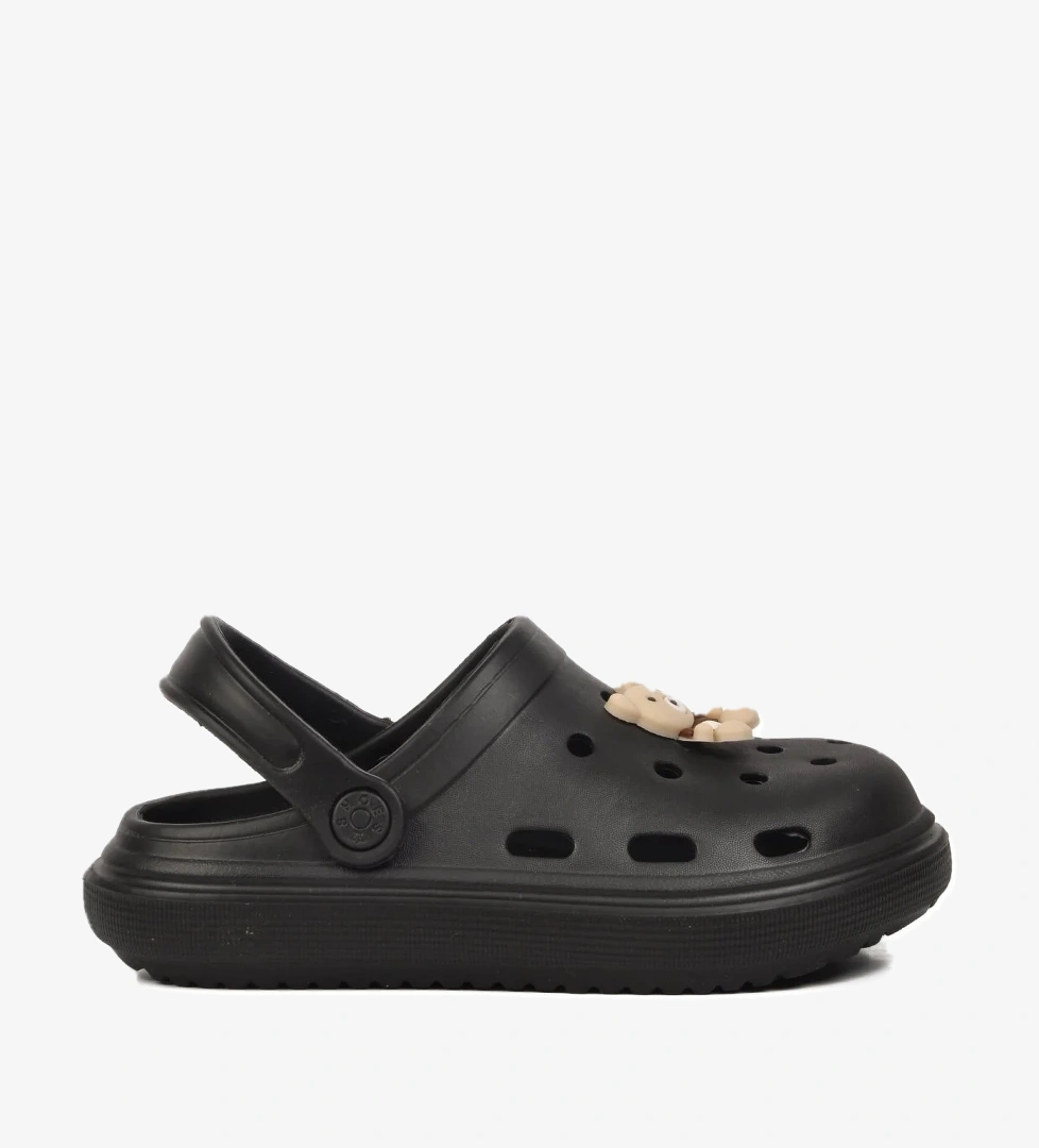 755-F Siyah Çocuk Sabo Terlik