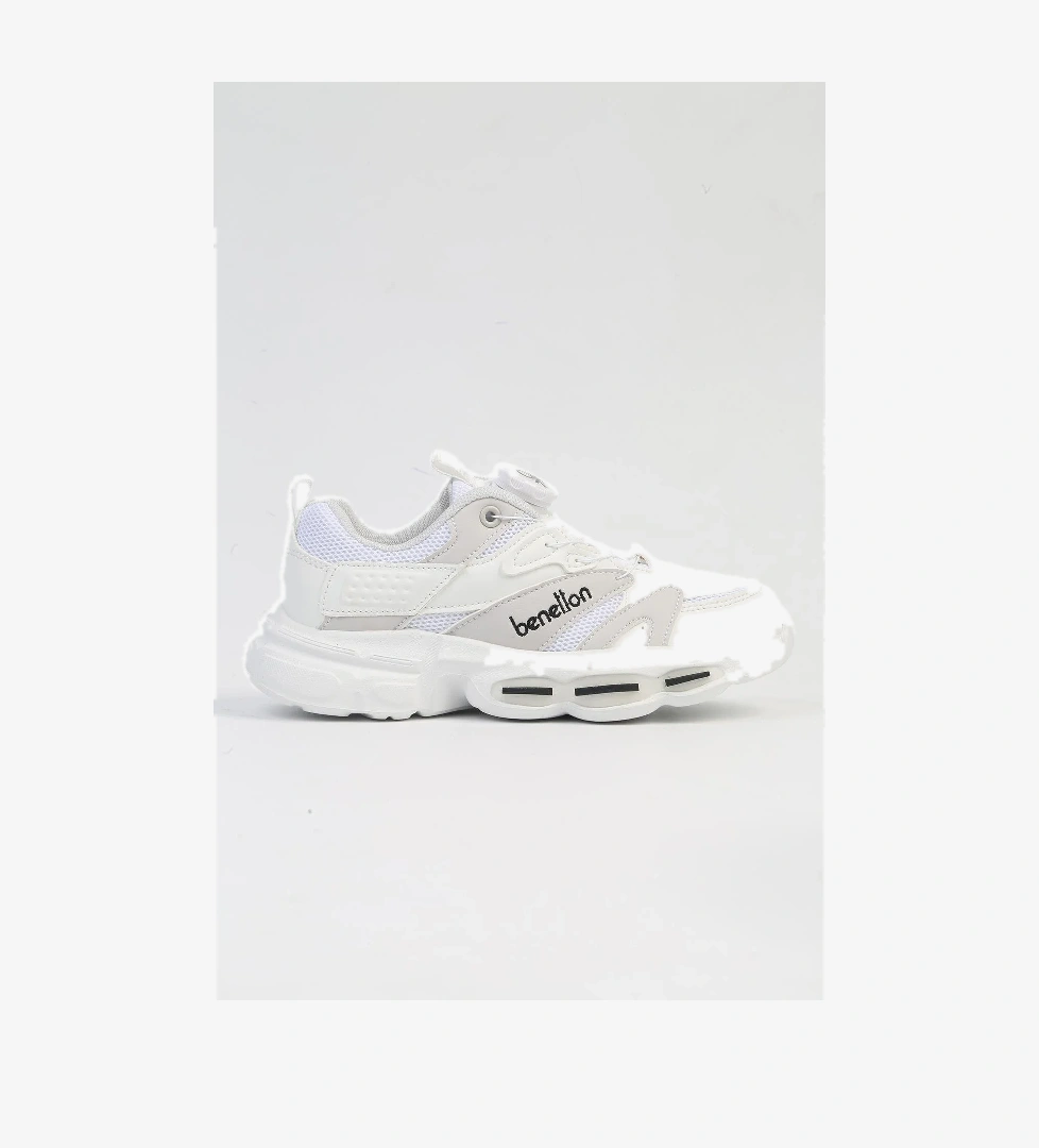 ® İTHAL Beyaz Çocuk Bağcık Mekanizmalı Spor Ayakkabı BNI-10253