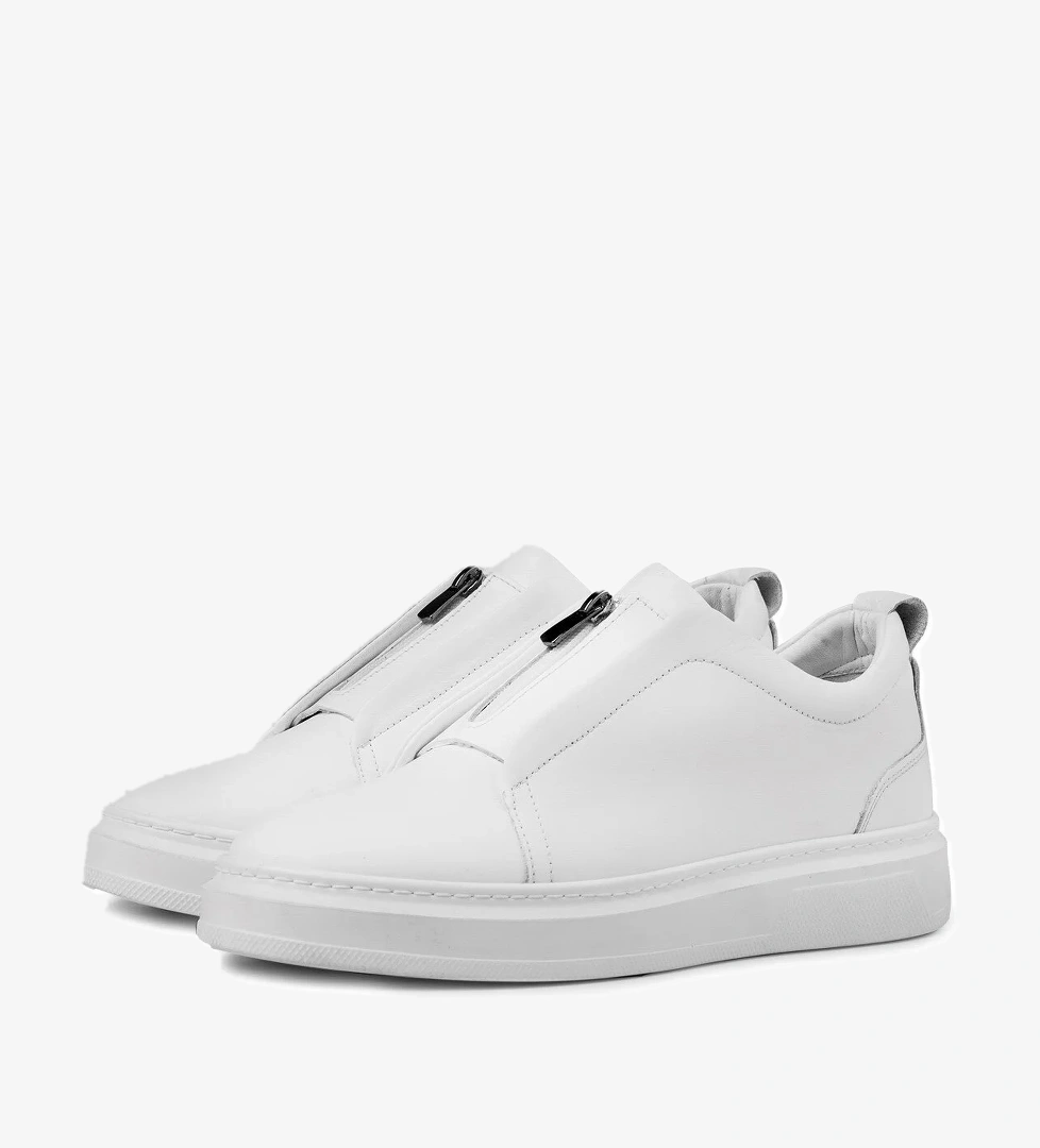 Ducavelli Ventu Erkek Hakiki Deri Sneaker, Fermuarlı Sneaker, Hakiki Deri Sneaker, Erkek Sneaker model görseli