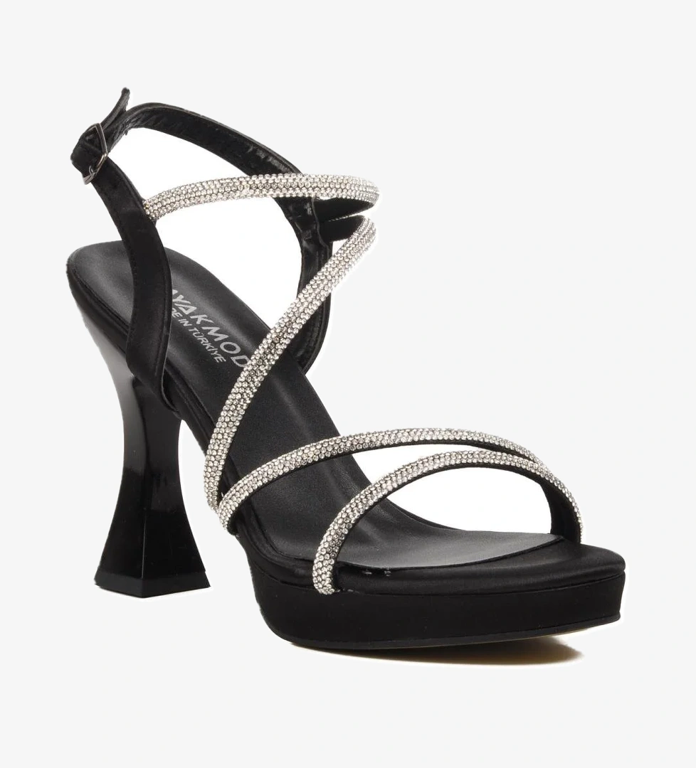 529222 Siyah Kadın Abiye Ayakkabı - Görsel 1