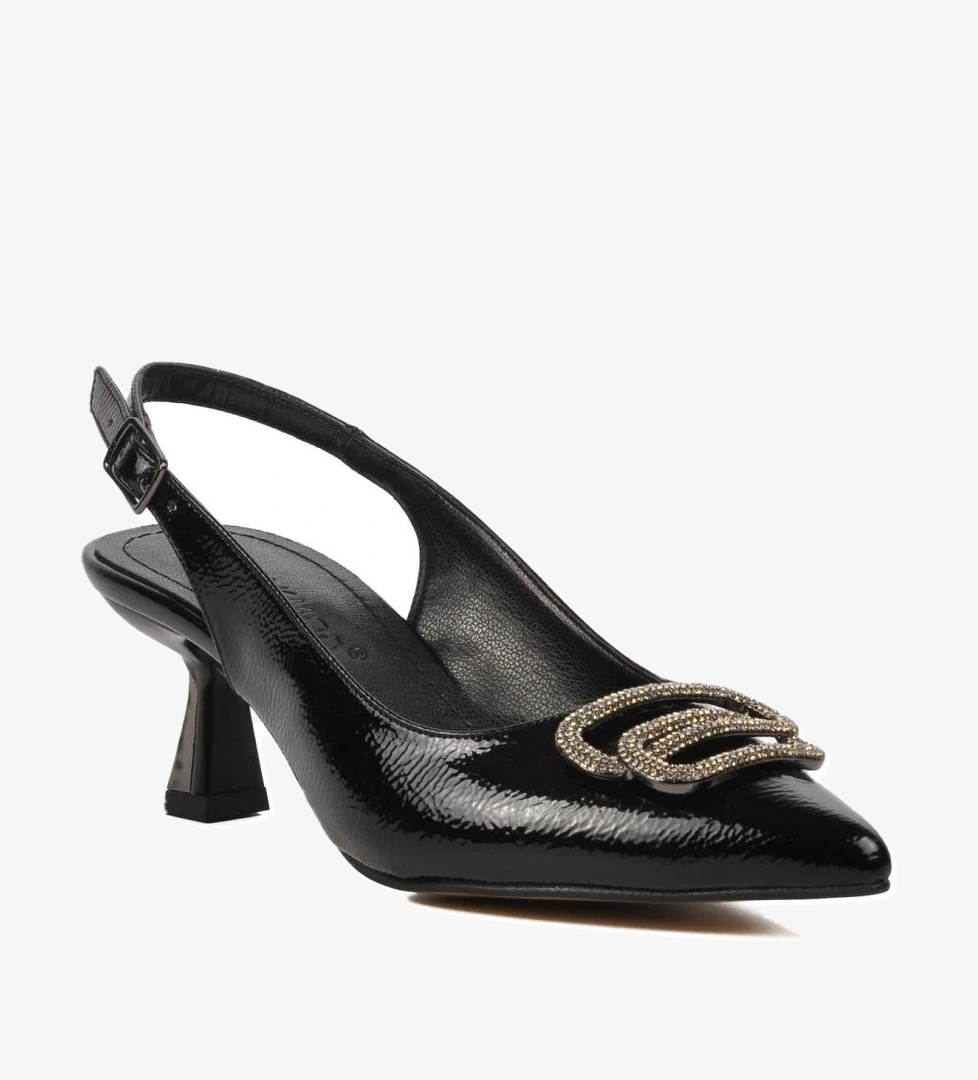 357075 Siyah Kadın Abiye Ayakkabı