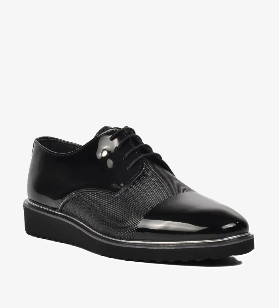 P400 Siyah Rugan Erkek Günlük Ayakkabı